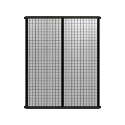 DOUBLE PANEL-NO LEGS, HINGE CONNECTORS 2400MM X 1800MM  1&quot; MESH, FULLY ASSEMBLED