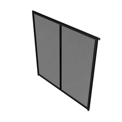 B4-2400-2200-0150-TYMZK DOUBLE PANEL-NO LEGS, TIE PLATE AND ANGLE CONNECTORS 2400MM X 2200MM 1" MESH, AS A KIT