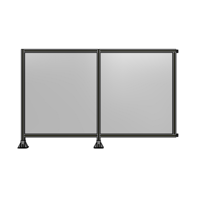 DOUBLE PANEL-LEGS ON LEFT AND CENTER WITH HINGES 1400MM X 2200MM  1/4&quot; POLYCARBONATE, AS A KIT