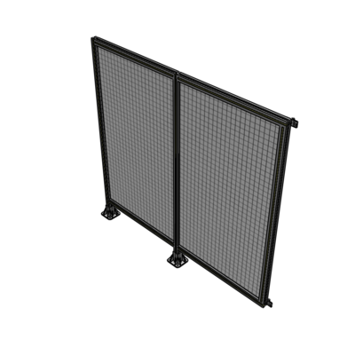 B5-1700-1800-0150-HYMFK DOUBLE PANEL-LEGS ON LEFT AND CENTER WITH HINGES 1700MM X 1800MM  1" MESH, AS A KIT