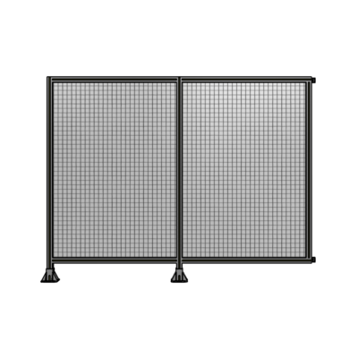 DOUBLE PANEL-LEGS ON LEFT AND CENTER WITH HINGES 1700MM X 2200MM  1" MESH, FULLY ASSEMBLED