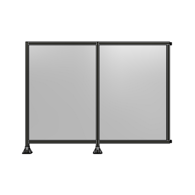 DOUBLE PANEL-LEGS ON LEFT AND CENTER WITH HINGES 1700MM X 2200MM  1/4" POLYCARBONATE, AS A KIT