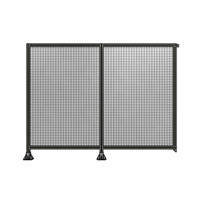 DOUBLE PANEL-LEGS ON LEFT AND CENTER, TIE PLATE ON RIGHT 1700MM X 2200MM  1" MESH, AS A KIT