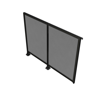 B5-1700-2200-0150-TYMFK DOUBLE PANEL-LEGS ON LEFT AND CENTER, TIE PLATE ON RIGHT 1700MM X 2200MM  1" MESH, AS A KIT