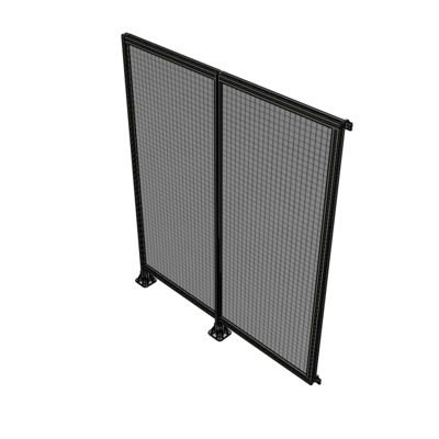 B5-2135-1800-0150-HYMFK DOUBLE PANEL-LEGS ON LEFT AND CENTER WITH HINGES 2135MM X 1800MM 1" MESH, AS A KIT