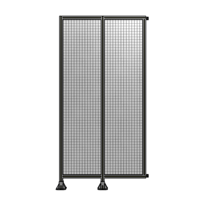 DOUBLE PANEL-LEGS ON LEFT AND CENTER WITH HINGES 2400MM X 1200MM  1" MESH, AS A KIT