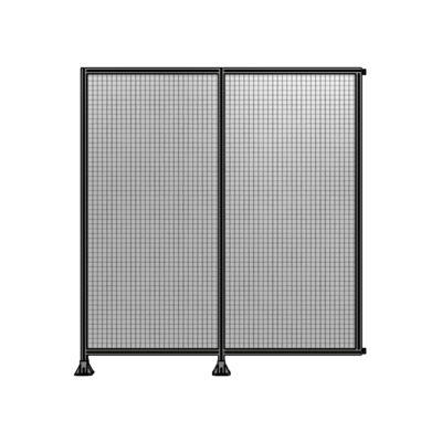 DOUBLE PANEL-LEGS ON LEFT AND CENTER WITH HINGES 2400MM X 2200MM  1" MESH, AS A KIT