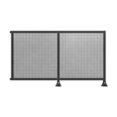 DOUBLE PANEL-LEGS ON RIGHT AND CENTER WITH HINGES 1400MM X 2400MM  1&quot; MESH, AS A KIT