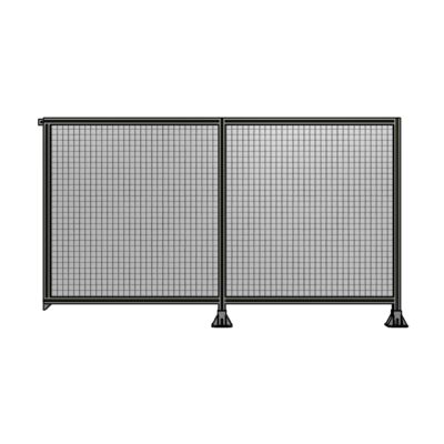 DOUBLE PANEL-LEGS ON RIGHT AND CENTER, TIE PLATE ON LEFT 1400MM X 2400MM  1&quot; MESH, AS A KIT