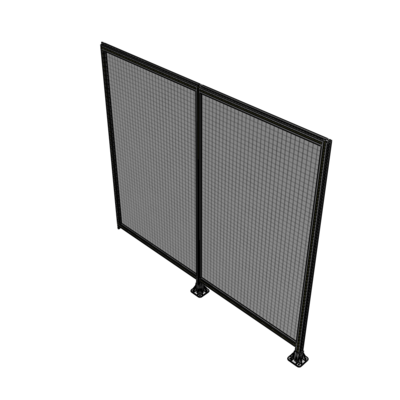 B6-2135-2400-0150-TYMFK DOUBLE PANEL-LEGS ON RIGHT AND CENTER, TIE PLATE ON LEFT 2135MM X 2400MM  1" MESH, AS A KIT