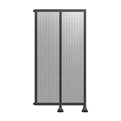 DOUBLE PANEL-LEGS ON RIGHT AND CENTER WITH HINGES 2400MM X 1200MM  1" MESH, AS A KIT
