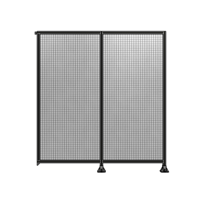 DOUBLE PANEL-LEGS ON RIGHT AND CENTER, TIE PLATE ON LEFT 2400MM X 2200MM  1" MESH, AS A KIT
