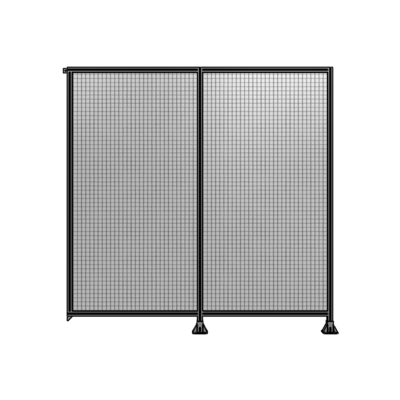DOUBLE PANEL-LEGS ON RIGHT AND CENTER, TIE PLATE ON LEFT 2400MM X 2400MM  1" MESH, AS A KIT