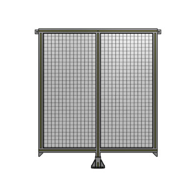 DOUBLE PANEL-LEG IN CENTER AND TIE PLATE CONNECTORS 1400MM X 1200MM  1&quot; MESH, FULLY ASSEMBLED