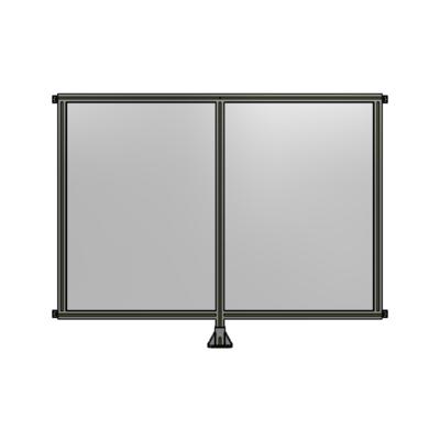 DOUBLE PANEL-LEG IN CENTER AND HINGE CONNECTORS 1400MM X 1800MM  1/4&quot; POLYCARBONATE, ASSEMBLED