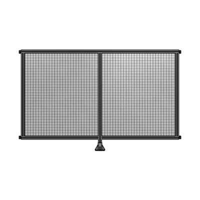 DOUBLE PANEL-LEG IN CENTER AND HINGE CONNECTORS 1400MM X 2200MM  1&quot; MESH, FULLY ASSEMBLED