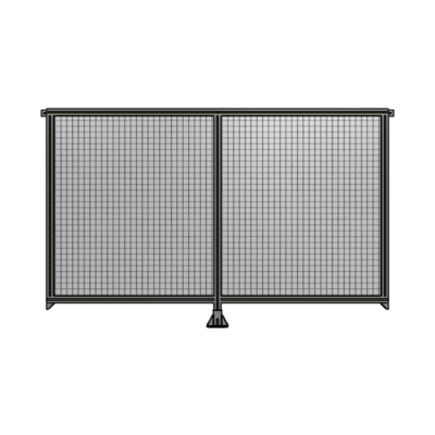 DOUBLE PANEL-LEG IN CENTER AND TIE PLATE CONNECTORS 1400MM X 2200MM  1&quot; MESH, AS A KIT