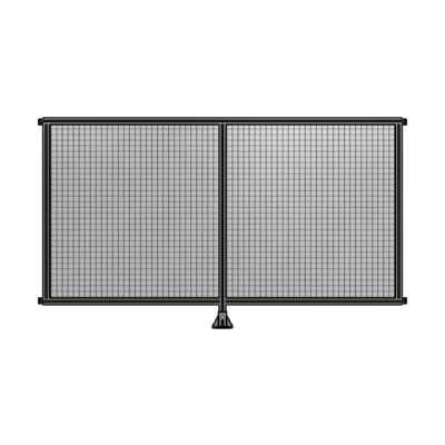 DOUBLE PANEL-LEG IN CENTER AND HINGE CONNECTORS 1400MM X 2400MM  1&quot; MESH, FULLY ASSEMBLED
