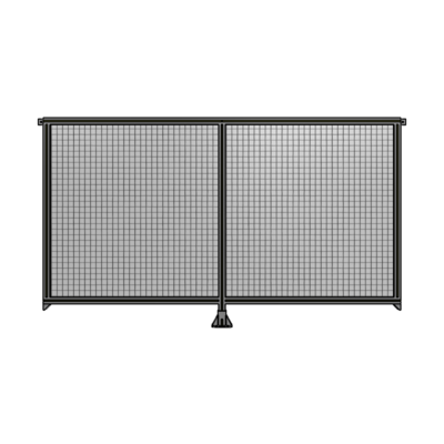 DOUBLE PANEL-LEG IN CENTER AND TIE PLATE CONNECTORS 1400MM X 2400MM  1&quot; MESH, AS A KIT