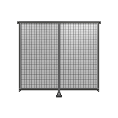 DOUBLE PANEL-LEG IN CENTER AND TIE PLATE CONNECTORS 1700MM X 1800MM  1" MESH, AS A KIT