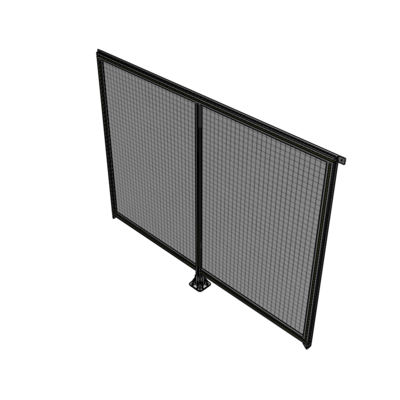 B7-1700-2200-0150-TYMFA DOUBLE PANEL-LEG IN CENTER AND TIE PLATE CONNECTORS 1700MM X 2200MM  1" MESH, FULLY ASSEMBLED