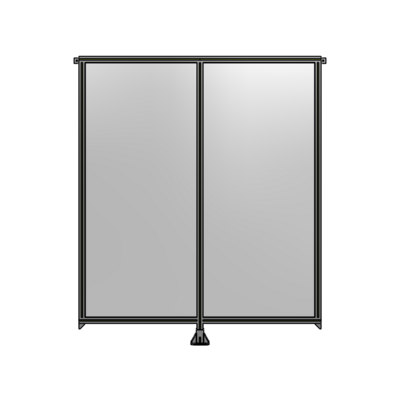 DOUBLE PANEL-LEG IN CENTER AND TIE PLATE CONNECTORS 2135MM X 1800MM  1/4&quot; POLYCARBONATE, AS KIT