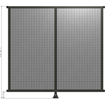 B7-2135-2200-0150-HYMFK DOUBLE PANEL-LEG IN CENTER AND HINGE CONNECTORS 2135MM X 2200MM 1" MESH, AS A KIT