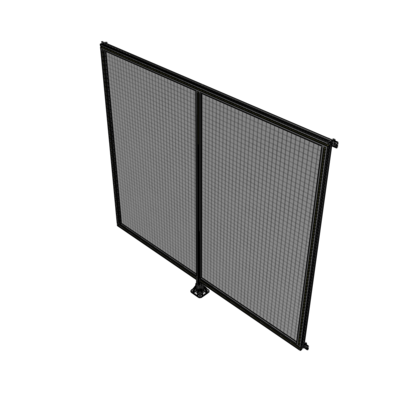 B7-2135-2400-0150-HYMFA DOUBLE PANEL-LEG IN CENTER AND HINGE CONNECTORS 2135MM X 2400MM 1" MESH, FULLY ASSEMBLED