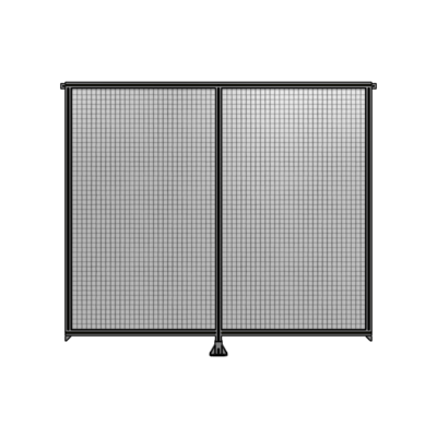 DOUBLE PANEL-LEG IN CENTER AND TIE PLATE CONNECTORS 2135MM X 2400MM  1&quot; MESH, FULLY ASSEMBLED