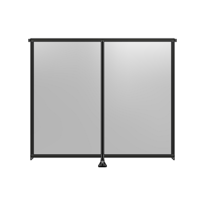 DOUBLE PANEL-LEG IN CENTER AND TIE PLATE CONNECTORS 2135MM X 2400MM  1/4&quot; POLYCARBONATE, AS KIT