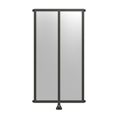 DOUBLE PANEL-LEG IN CENTER AND HINGE CONNECTORS 2400MM X 1200MM  1/4" POLYCARBONATE, AS A KIT