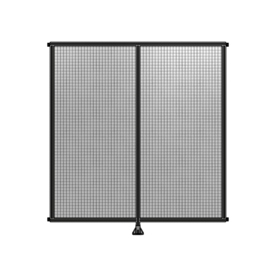 DOUBLE PANEL-LEG IN CENTER AND HINGE CONNECTORS 2400MM X 2200MM  1" MESH, AS A KIT