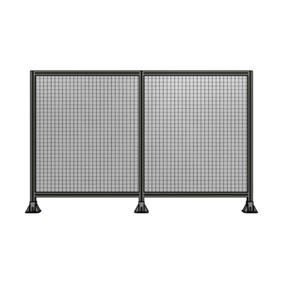 B8-1400-2200-0150-ZYMFK DOUBLE PANEL-3 LEGS 1400MM X 1800MM 1" MESH, AS A KIT