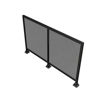 B8-1400-2200-0150-ZYMFK DOUBLE PANEL-3 LEGS 1400MM X 1800MM 1" MESH, AS A KIT
