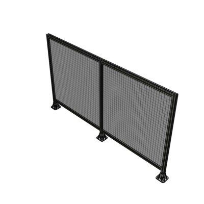 B8-1400-2400-0150-ZYMFA DOUBLE PANEL-3 LEGS 1400MM X 1800MM 1" MESH, FULLY ASSEMBLED