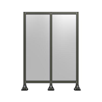 DOUBLE PANEL-3 LEGS  1700MM X 1200MM  1/4&quot; POLYCARBONATE, FULLY ASSEMBLED