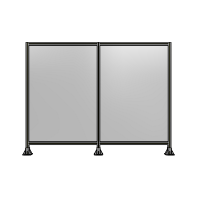 DOUBLE PANEL-3 LEGS  1700MM X 2200MM  1/4&quot; POLYCARBONATE, FULLY ASSEMBLED