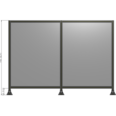B8-1700-2400-0150-ZYPFK DOUBLE PANEL-3 LEGS 1700MM X 2400MM 1/4" POLYCARBONATE, AS A KIT