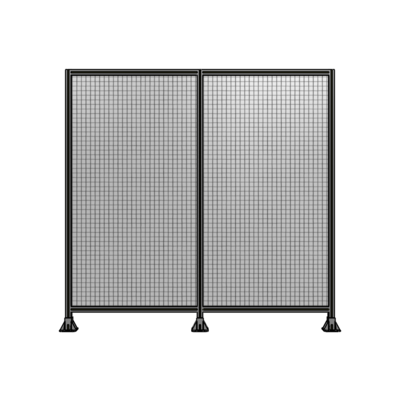 DOUBLE PANEL-3 LEGS  2135MM X 2200MM  1&quot; MESH, FULLY ASSEMBLED