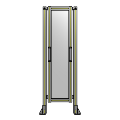 SINGLE REMOVABLE PANEL WITH LEGS 1400MM X 450MM 1/4&quot; POLYCARBONATE, FULLY ASSEMBLED