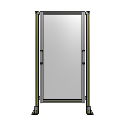 SINGLE REMOVABLE PANEL WITH LEGS 1400MM X 750MM 1/4&quot; POLYCARBONATE, AS A KIT