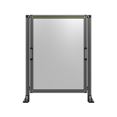 SINGLE REMOVABLE PANEL WITH LEGS 1400MM X 1050MM 1/4&quot; POLYCARBONATE, AS A KIT