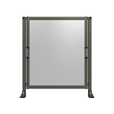 SINGLE REMOVABLE PANEL WITH LEGS 1400MM X 1200MM 1/4&quot; POLYCARBONATE, AS A KIT
