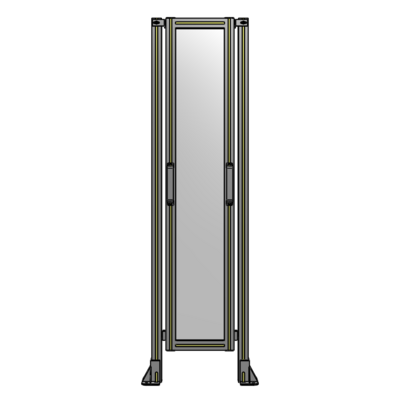 SINGLE REMOVABLE PANEL WITH LEGS 1700MM X 450MM 1/4&quot; POLYCARBONATE, FULLY ASSEMBLED