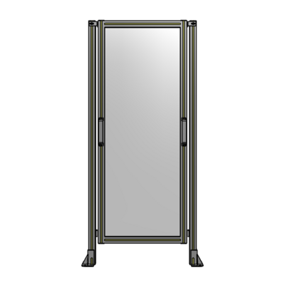 SINGLE REMOVABLE PANEL WITH LEGS 1700MM X 750MM 1/4&quot; POLYCARBONATE, AS A KIT