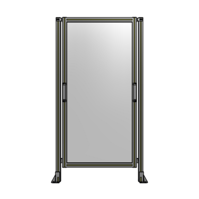 SINGLE REMOVABLE PANEL WITH LEGS 1700MM X 900MM 1/4&quot; POLYCARBONATE, AS A KIT