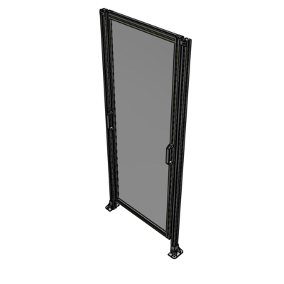 E3-2135-0900-0150-GYPTK SINGLE REMOVABLE PANEL WITH LEGS 2135MM X 900MM 1/4" POLYCARBONATE, FULLY ASSEMBLED