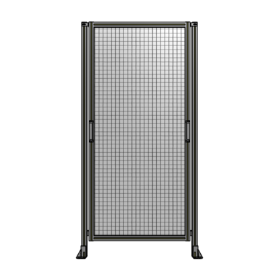SINGLE REMOVABLE PANEL WITH LEGS 2135MM X 1050MM 1&quot; MESH, FULLY ASSEMBLED