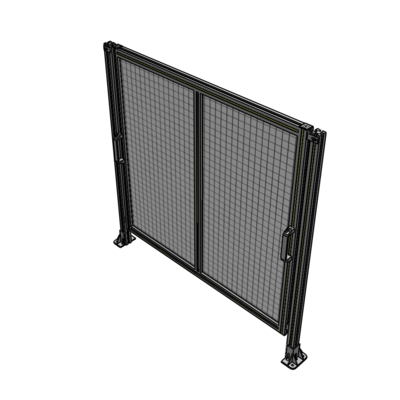 E4-1400-1450-0150-GYMTK DOUBLE REMOVABLE PANEL WITH LEGS 1400MM X 1450MM 1" MESH, AS A KIT