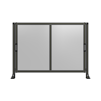 DOUBLE REMOVABLE PANEL WITH LEGS  1400MM X 1900MM 1/4&quot; POLYCARBONATE, FULLY ASSEMBLED